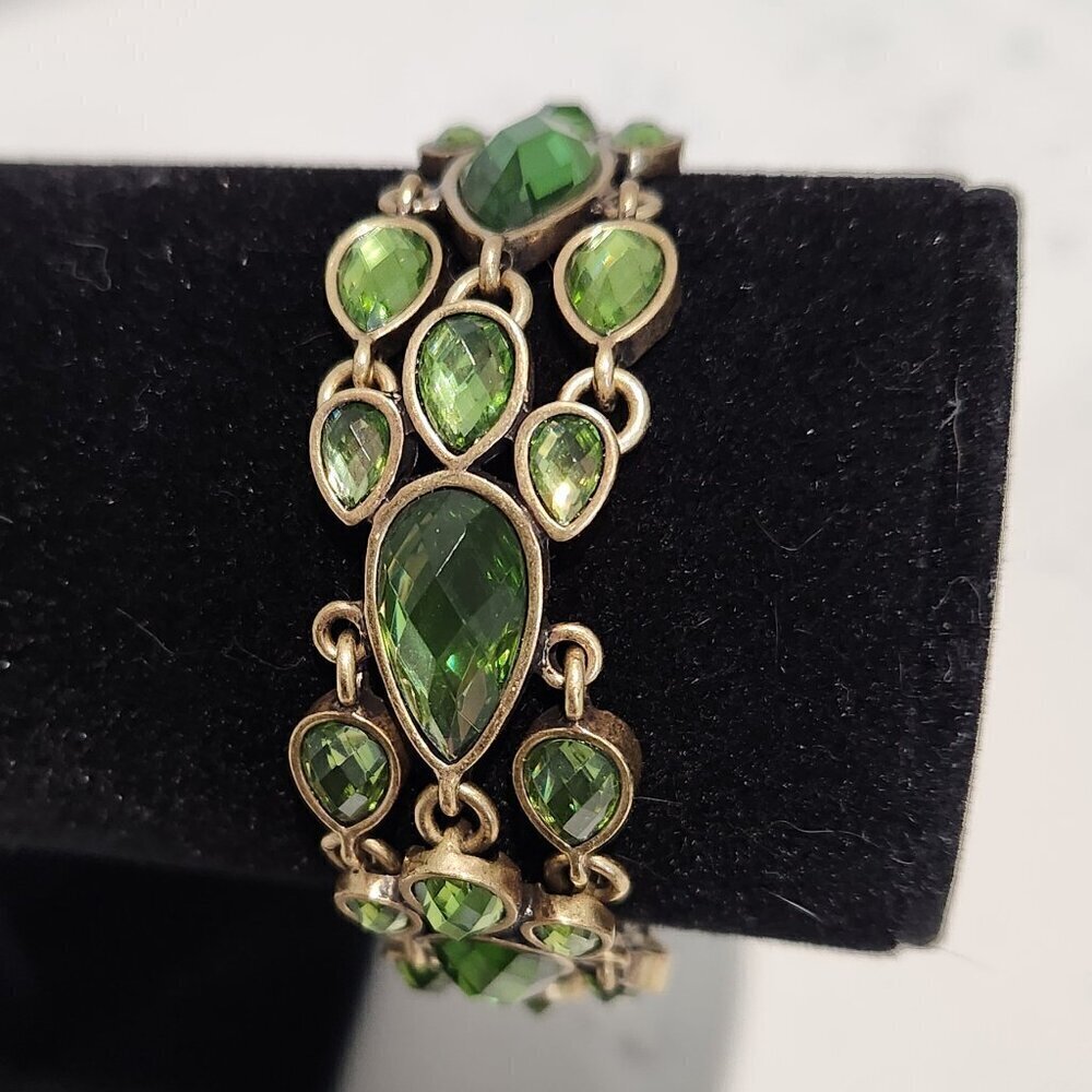 Lucky Brand Green Crystal Bracelet